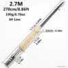 Canne à Mouche Télescopique 2.70m .......Livraison Offerte -Pêche Soldes Magasin 00001 Canne a Mouche Telescopique 2.70m .Livraison offerte