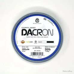 Dacron Cortland Premium IGFA Trolling Braid (300 Yds) Noir 30lb