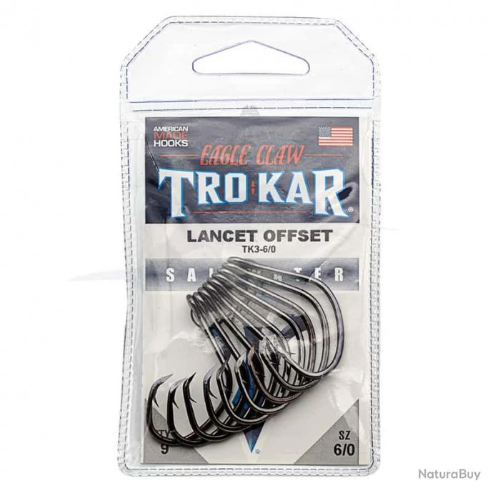 Eagle Claw Trokar TK3 Lancet Circle 6/0 3 Eagle Claw Trokar TK3 Lancet Circle 6/0