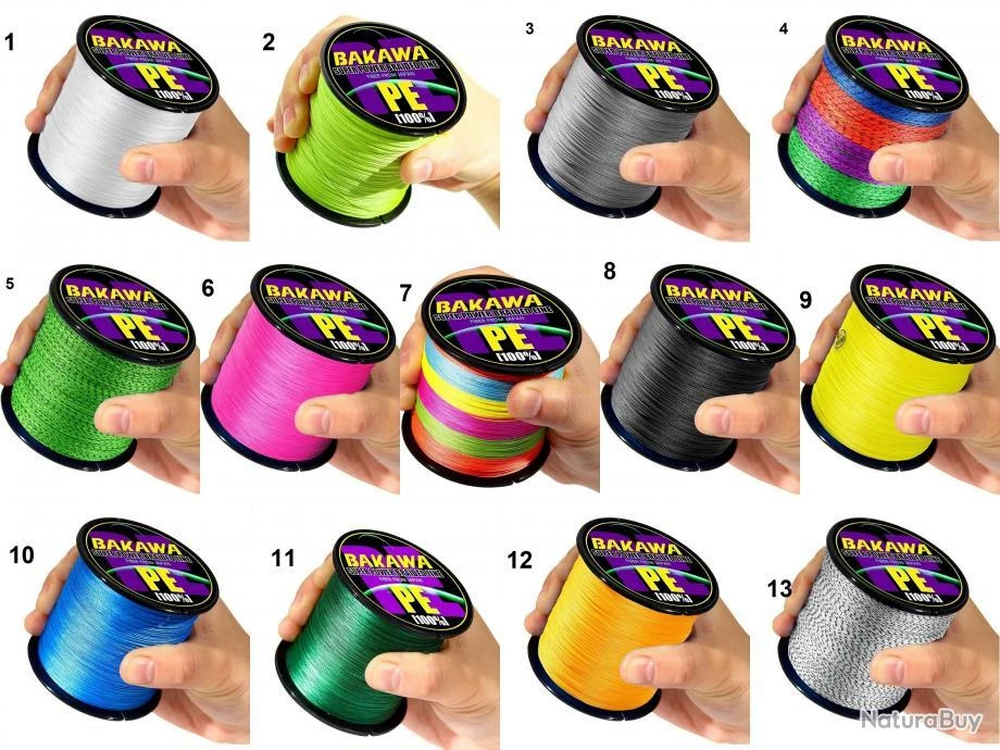 Fil De Peche Multifilament PE 4 Brins 300m, Couleur: Au Choix, Modele: 0.3mm 18.2kg 3 Fil De Peche Multifilament PE 4 Brins 300m, Couleur: Au Choix, Modele: 0.3mm 18.2kg