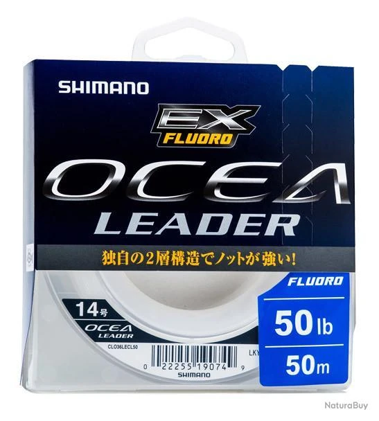 Fluorocarbone Shimano Line Ocea EX Fluoro Leader 50m 50m 105.1/100 65kg 3 Fluorocarbone Shimano Line Ocea EX Fluoro Leader 50m 50m 105.1/100 65kg
