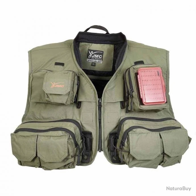 Gilet JMC Specialist V4 4.0 Olive Gilet Peche Mouches De Charette 3 Gilet JMC Specialist V4 4.0 Olive Gilet Peche Mouches De Charette