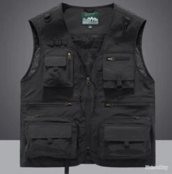 Gilet De Pêche 12 Poches, Coloris NOIR......LIV OFFERTE