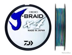 J-Braid X 4 300 M Multicolore Tresse Daiwa Ø 29/100 / # PE 4.0 / 18.6 Kg / 41 Lb