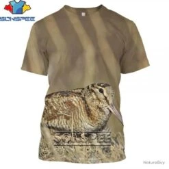 SUPERBE : T - Shirts Impression 3 D BÉCASSE N2