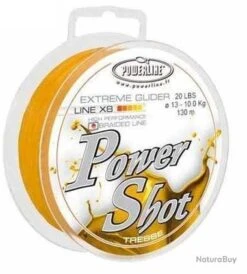 TRESSE POWER SHOT GOLD 130M 0.20mm-40lbs