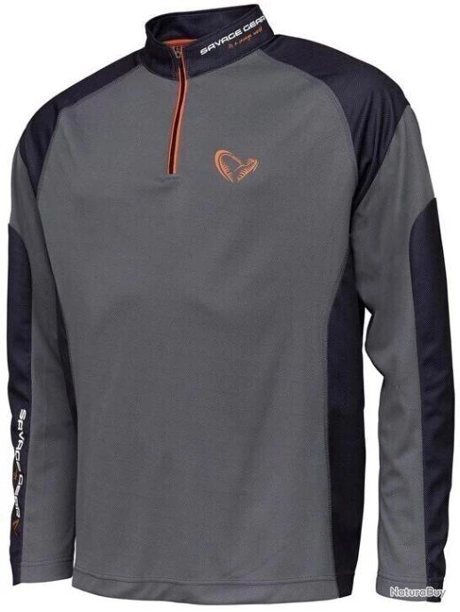 Tee Shirt Savage Gear Tournament Shirt 1 2 Zip 3 Tee Shirt Savage Gear Tournament Shirt 1 2 Zip