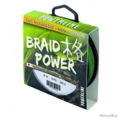 Tresse Powerline Braid Power 130m Vert 25/100