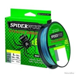 Tresse SpiderWire Stealth Smooth 8 - Bleu 150m 0.15mm 16.5kg