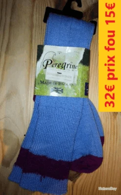 CHAUSSETTES PEREGRINE ENGLAND BLEUE/VIOLET 37/41 LG00938-37JS