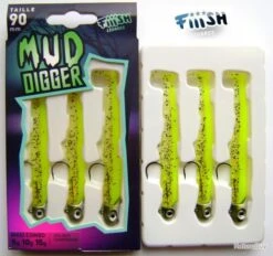 Maxi Combo MUD DIGGER FIIISH Chartreuse -Pêche Soldes Magasin 00002 Combo MUD DIGGER FIIISH Chartreuse