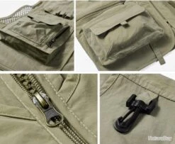 Mountain Gilet De Pêche 12 Poches, Coloris GRIS......LIV OFFERTE -Pêche Soldes Magasin 00002 Gilet de Peche 12 poches coloris GRIS.LIV OFFERTE