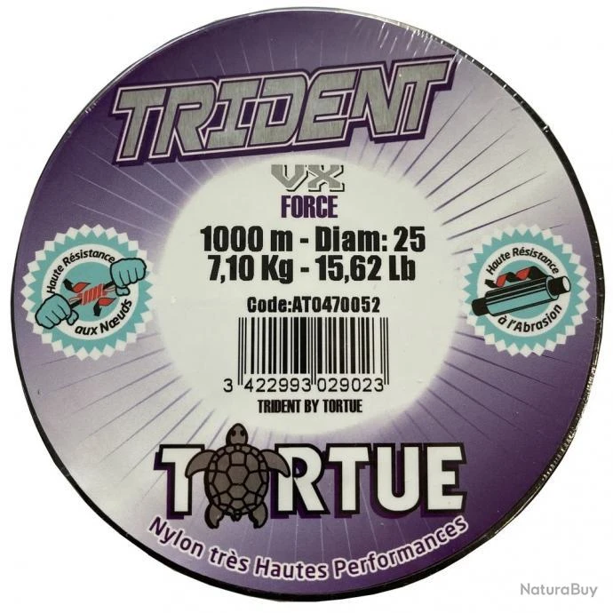 Nylon Tortue Trident Vx Force 1000m Ø 50/100 3 Nylon Tortue Trident Vx Force 1000m Ø 50/100