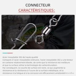 50 Emerillon Agrafe Inox Pour La Peche, Modele: 2/0 9 50 Emerillon Agrafe Inox Pour La Peche, Modele: 2/0 -Pêche Soldes Magasin 00003 50 Emerillon Agrafe Inox pour la Peche Modele 2 0