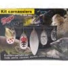Kit Carnassiers Mepps Noir - Rouge - Argent - Or 6 Cuillers Différentes 16.4 Cm 1 Kit Carnassiers Mepps Noir - Rouge - Argent - Or 6 Cuillers Différentes 16.4 Cm -Pêche Soldes Magasin 00003 Kit Carnassiers Mepps Noir Rouge Argent Or 6 cuillers differentes 16.4 cm