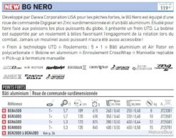 Moulinet BG Nero 6500 Moulinet Peches Fortes Daiwa -Pêche Soldes Magasin 00003 Moulinet BG Nero 6500 Moulinet Peches Fortes Daiwa