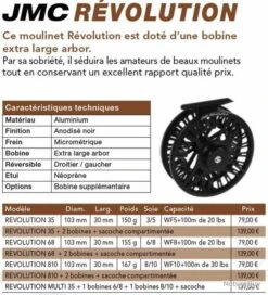 Revolution 35 Soie 3/5 Moulinet Mouche JMC 7 Revolution 35 Soie 3/5 Moulinet Mouche JMC -Pêche Soldes Magasin 00003 Revolution 35 Soie 3 5 Moulinet Mouche JMC