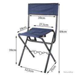 Siège Chaise De Pêche Pliante Avec Porte-Cannes à Pêche Porte-Gaules Intégré Taille Adulte Bleu -Pêche Soldes Magasin 00003 Siege Chaise de Peche Pliante avec Porte Cannes a Peche Porte Gaules Integre Taille Adulte Bleu