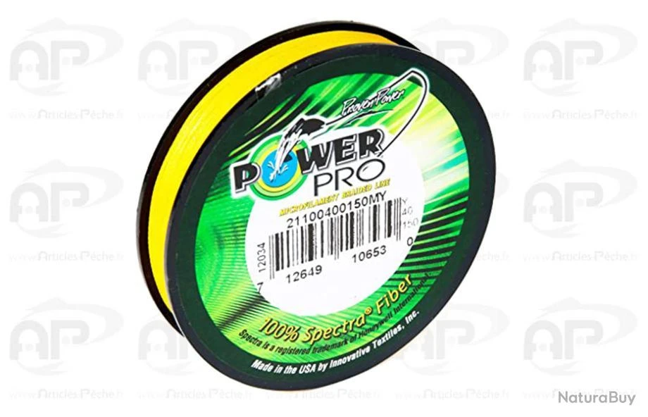 Tresse Power Pro Jaune 135m 30kg 0.36 3 Tresse Power Pro Jaune 135m 30kg 0.36
