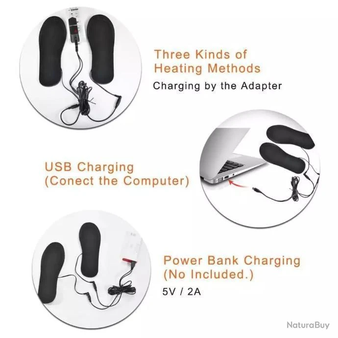 !!! LIVRAISON OFFERTE !!!! Semelles Chauffantes T40 à T44 Réf 684 6 !!! LIVRAISON OFFERTE !!!! Semelles Chauffantes T40 à T44 Réf 684 – Image 4