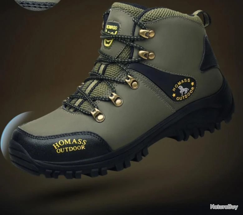 SANS PRIX DE RESERVE Chaussure Montante Chasse Randonnée Outdoor Véritable Homass 100% Waterproof 6 SANS PRIX DE RESERVE Chaussure Montante Chasse Randonnée Outdoor Véritable Homass 100% Waterproof – Image 4