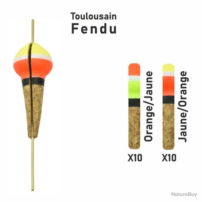 Streamline Garbolino Flotteur Truite - Toulousain - Par 20 - Percé / 5 G / Jaune/Orange 4 Streamline Garbolino Flotteur Truite - Toulousain - Par 20 - Percé / 5 G / Jaune/Orange – Image 2