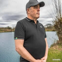 Black Polo Preston -Pêche Soldes Magasin 00008 Black Polo Preston M