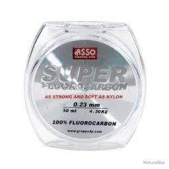Fluorocarbone Asso "super Fluorocarbon" - Bobine De 50 M Diam. 30/100 -Pêche Soldes Magasin 00011 FLUOROCARBONE ASSO SUPER FLUOROCARBON Bobine de 50 m diam. 30 100