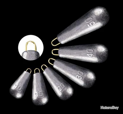 Plomb Pêche Lot De 5 Pièces 60g 4 Plomb Pêche Lot De 5 Pièces 60g – Image 2