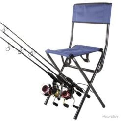 Siège Chaise De Pêche Pliante Avec Porte-Cannes à Pêche Porte-Gaules Intégré Taille Adulte Bleu -Pêche Soldes Magasin 00011 Siege Chaise de Peche Pliante avec Porte Cannes a Peche Porte Gaules Integre Taille Adulte Bleu