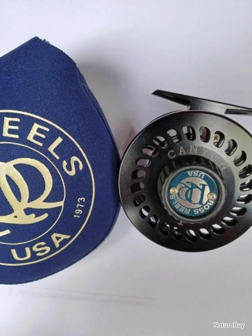 Moulinet Mouche ROSS CANYON N°1 (made In USA).Jamais Servi. Noir Anodisé. Large Arbor. Soie 0 à 3. 6 Moulinet Mouche ROSS CANYON N°1 (made In USA).Jamais Servi. Noir Anodisé. Large Arbor. Soie 0 à 3. – Image 4